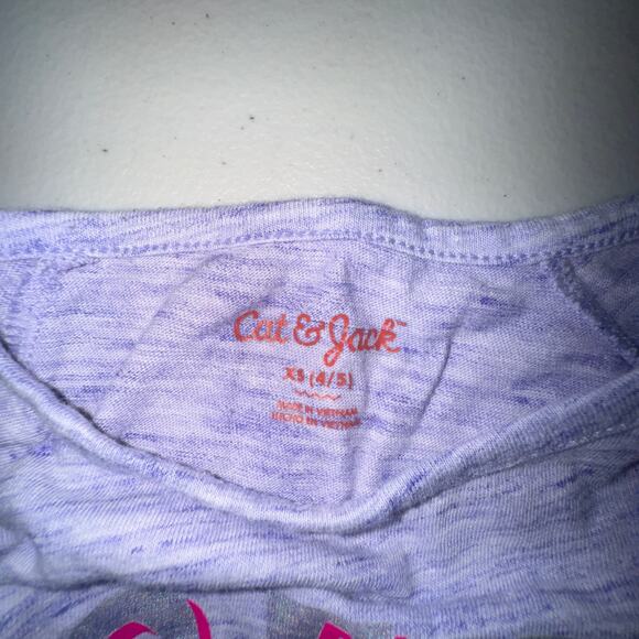 Lot of 2 Cat & Jack Girls 4/5 XS Long Sleeve Top Casual Everyday Playwear - Picture 2 of 12